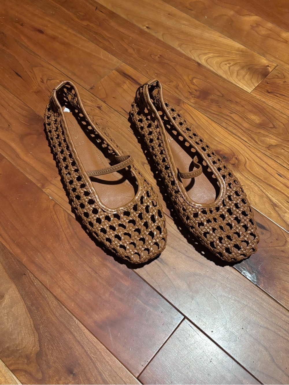 Joie Brown Woven Mary Jane Flats Sandals Business Casual